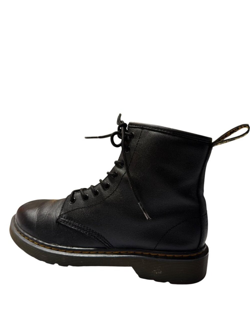 Dr. Martens 1460 J Black Leather Lace-Up Boots Size 36 - Picture 2 of 8